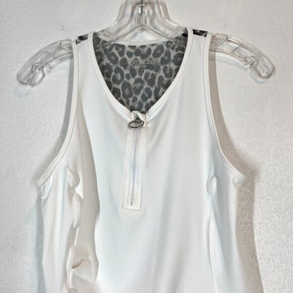 Roberto Cavalli Tank Top Leopard Animal Print Mesh Small - Picture 6 of 16